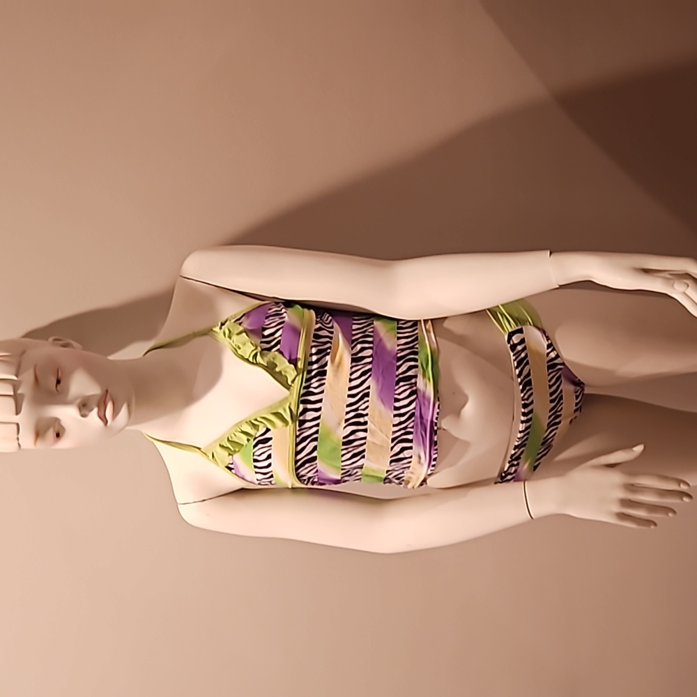 Laguna Multi Color Block Two Piece Swimsuit